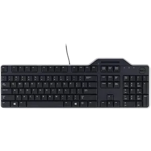 Dell (KB813) Wired Keyboard; US / AR Layout - USB - Smart card reader - Wrist rest - Black