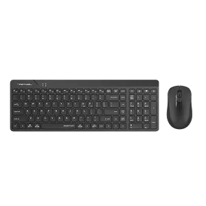 A4Tech (FG2300) Fstyler Quietkey 2-Zone Wireless Keyboard and Mouse Combo, US - Black