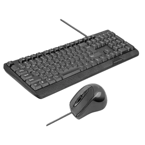 Promate (ProCombo-CM6) Wired Desktop Keyboard & Mouse Combo - AR/US Layout - Black