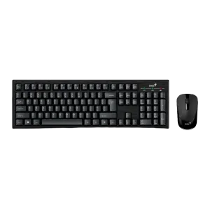 Genius (KM-8101) Wireless Keyboard and Mouse Combo - UK/AR Layout - Black