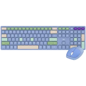 Fantech (WK895) Go Pop Wireless Desktop Keyboard & Mouse Combo - US Layout - Blue
