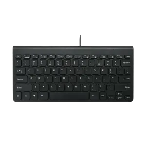 Micropack (K2208STL) Office Min Wired Keyboard, Silent Keycaps - Black