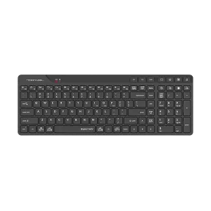 A4Tech (FBK27C) FStyler Quietkey Multiple Devices Wireless Rechargeable Keyboard, US Layout - Black