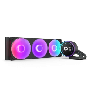 NZXT (RL-KR36E-B2) Kraken 360 Elite RGB Liquid Cooler for all AMD&Intel Sockets -LCD Display-Black