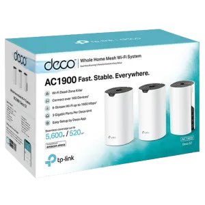 TP-Link Deco S7 (3 Pack) AC1900 Whole Home Mesh Wifi System - White