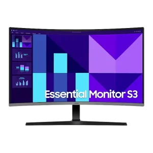 Samsung (S32D392GAM) 32" Essential S3 Curved Monitor FHD - VA - 100Hz - 4ms - 3Yrs - Black