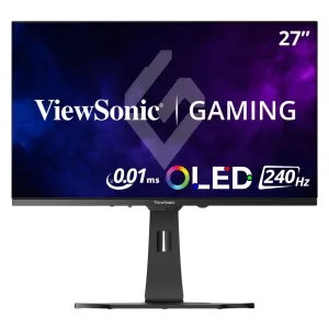 ViewSonic (XG272-2K-OLED) 27" Flat  2K QHD - IPS - 0.02ms - 240Hz- 2x 3W-3Yrs- Black/White Monitor