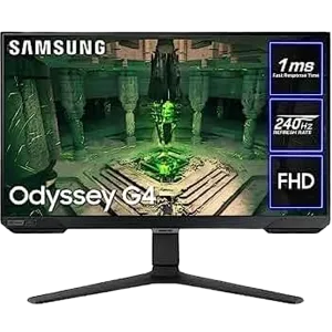 Samsung (S27BG402EM) 27" Odyssey G4 Flat Gaming Monitor FHD, IPS, 1ms 240Hz, 3Y - Black 