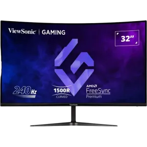 ViewSonic (VX3219--mhd) 32" Curved  FHD - VA - 240Hz-1ms -2x 2W- 3Yrs- Black Monitor