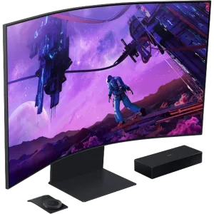 Samsung (S55BG970NM) 55" Odyssey ARK LED Curved Gaming Monitor UHD - VA - 165Hz - 1ms - 4x2W - Black