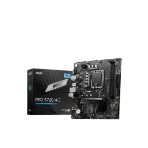 MSI (911-7D48-065) Pro B760M-E Motherboard - DDR5 - LGA1700 - mATX