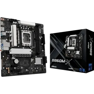 ASRock (90-MXBRX0-A0UAYZ) B860M-X MotherBoard - DDR5 - Micro ATX Form Factor