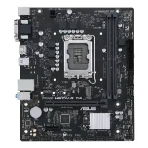 Asus (90MB1B40-M0ECY0) Prime H610M-R D4 SI Gaming Motherboard- DDR4-LGA1700 - 3Yrs - mATX