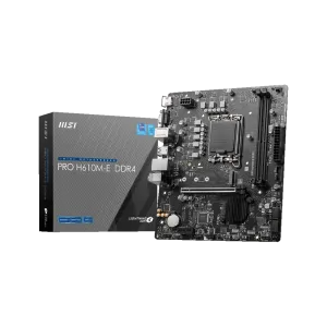 MSI (911-7D48-070) Pro H610M-E Lightning Gen 4 - 2x DDR5 - LGA1700 Socket - Micro ATX Form 