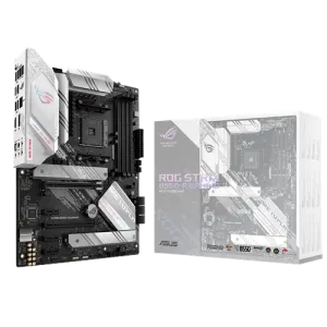Asus (90MB15J0-M0AAY0) ROG STRIX B550-A Desktop Motherboard DDR4, ATX - AM4 - White on Black