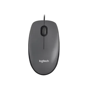 Logitech (910-001793) M90 Wired Easy Scrolling USB Mouse - Dark Grey