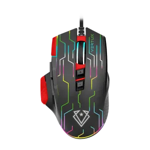 Vertux Kryptonite Superior Wired Gaming Mouse - 10000DPI - Red