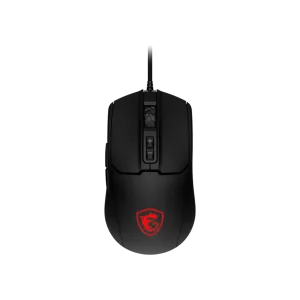 MSI (GM100) Forge Wired RGB Gaming Mouse, 7 Buttons, 6400dpi, USB - Black
