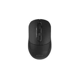 A4Tech (FB10CS) FStyler Wireless and Bluetooth Mouse - USB-C - Dual Mode Rechargeable - Stone Black 