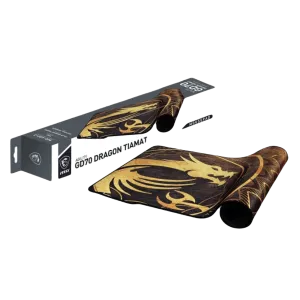 MSI (J02-VXXXX24-V34) Agility GD70 Tiamat Edition Gaming Mouse Pad - XL - Black/Gold 