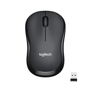 Logitech (910-006510) M221 Silent Wireless NanoUSB Mouse - 1000dpi - Charcoal Black