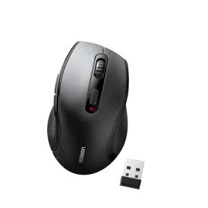 UGreen (45012) M511 Wireless Ergonomic Mouse - Adjustable DPI - Black