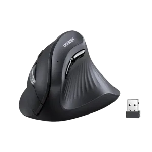 UGreen (25444) MU008 Nano Wireless Vertical Mouse - Adjustable DPI - Black