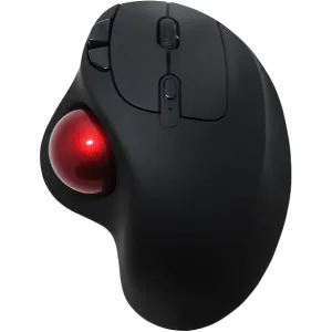 Mojo (B0BGDK2YZC) Wireless Vertical Mouse, Adjustable DPI, Trackball - Black