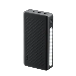 Oraimo (OPB-1270) Traveler 3 Lit Flash 27000mAh 15Wh PowerBank USB-C - LED Lighting- Black