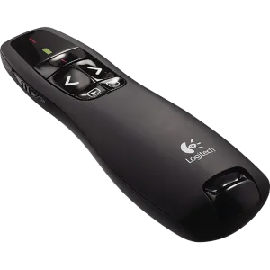 Logitech (910-001356) R400 Laser Presenter 15m Range 2.4 GHz USB mini-receiver - Black