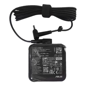 Asus (ADP-65DWA) Genuine Power Adapter For Gaming Monitors-19V 3.42A - 4x1.35mm Small Pin - Black