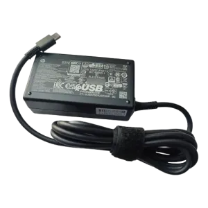 HP (TPN-CA21) Original Laptop Power Adapter, 20V 3.25A 65W - USB-C - Black