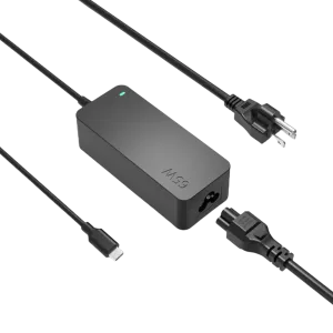 Lenovo (65W) Slim Port AC Adapter Original -100-240 V ~ 1.5A 50-60 Hz - Black