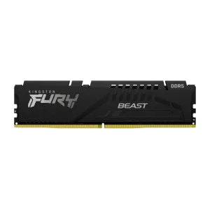 Kingston (KF556C40BB-16) FURY Beast 16Gb DDR5 5600Mhz Gaming Grade Desktop RAM - UDIMM - Black