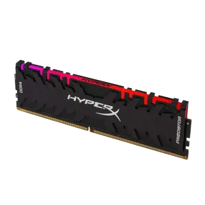 Kingston (HX429C15PB3A/8) HyperX Predator RGB 8Gb DDR4-2933MHz CL15 Gaming UDIMM - Black Heatsink