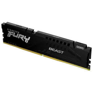 Kingston (KF560C30BBE-032) Fury Beast 32Gb DDR5 6000MHz RAM UDIMM, CL30,288-Pin, Black HS