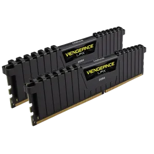 Corsair (CMK32GX4M2E3200C16) Vengeance LPX 32Gb DDR4 3200Mhz Gaming UDIMM - Kit of 2 - 5Yrs- Black