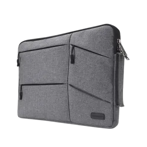 Sheng Beier (SH13) 13.3" Shockproof Fabric Sleeve bag- Handle & Triple Pockets - Mesh Grey