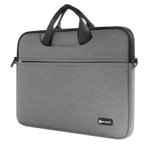 Sheng Beier (SH15) 15.6" Shockproof Fabric Sleeve - Handle & Triple Pockets - Mesh Grey