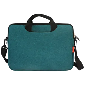 Sheng Beier (SH15) 15.6" Shockproof Fabric Sleeve - Handle & Triple Pockets - Teal