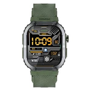 Promate (XWatch-SL) Tough-Built Smartwatch with BT Calling - Green