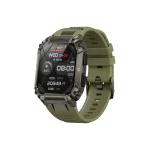 Promate (XWatch-S19) Smart Watch 22mm Rubber Strap - Military Green