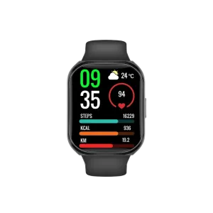 Promate (XWatch-TF2) Smart Watch 22mm Rubber Strap - Black