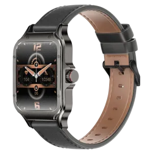 Promate (XWatch-RM) Curved AMOLED Screen Smartwatch with BT Calling - Black/Gold