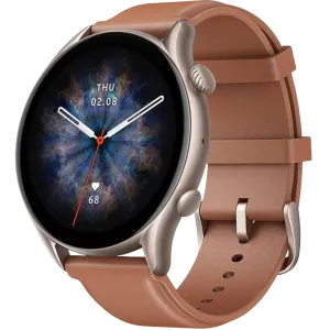 Amazfit (A2040) GTR 3 Pro Smartwatch - 1.45" Touch Screen + various sensors/Features - Brown Leather