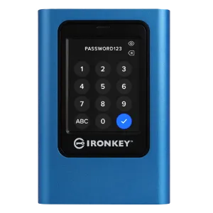 Kingston (IKVP80ES/480G) Ironkey External SSD 480GB - Blue