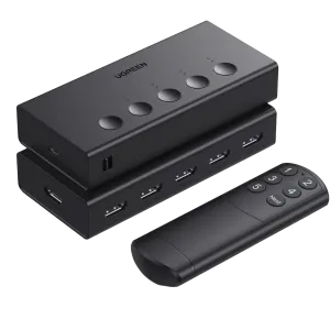 UGreen (90512) HDMI2.0 Switch 5in1 Out - 4Kx2K@60Hz - Black