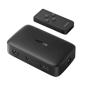 UGreen (80125) HDMI Switch 3in1 Out - Remote Control - Black