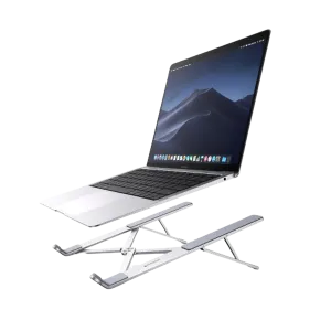 UGreen (40289) LP451 Foldable & Portable Stainless Steel Stand Holder for Laptops - 17.3" - Metallic