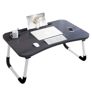 CEM (M5) Wooden Laptop Stand - Ergonomic Design - Light weight - Black